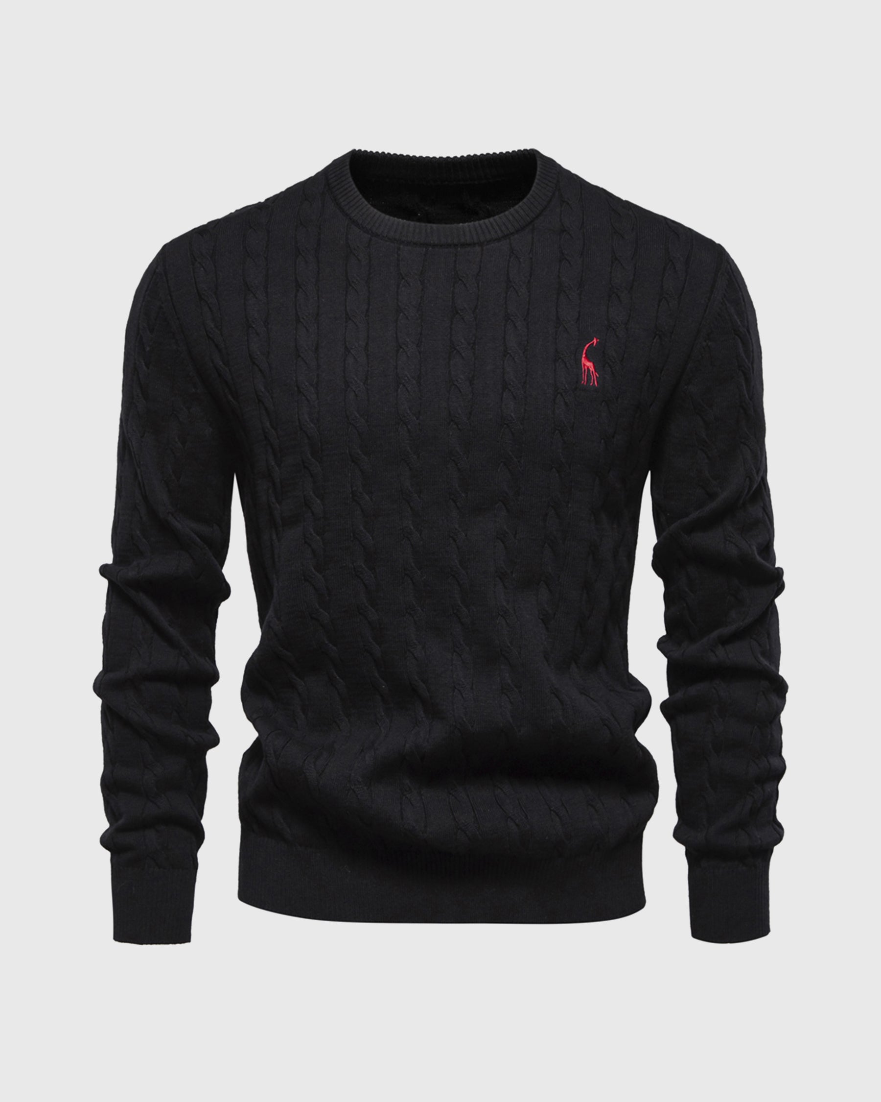 Men's Breathable Warm Cable Knit Sweater Casual Knitwear