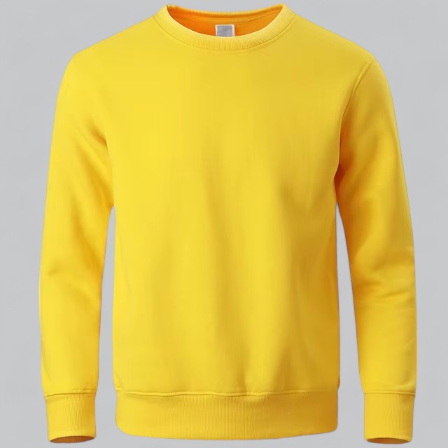 Men's Casual Soft Cotton Crew Sweatshirt with Relaxed Fit