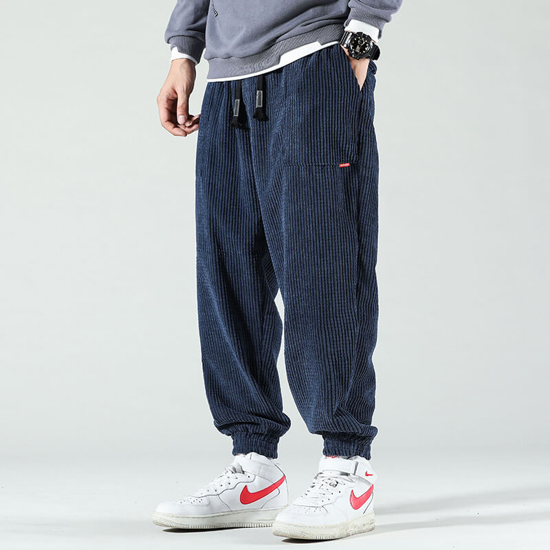 Men's wide leg relaxed fit joggers
