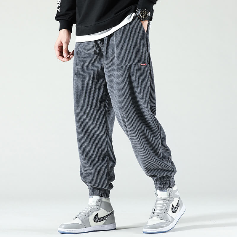 Men's wide leg relaxed fit joggers