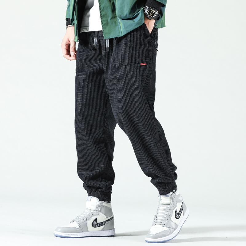 Men's wide leg relaxed fit joggers