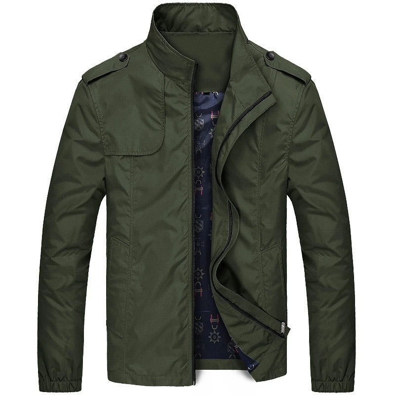 Men's Lightweight Breathable Cargo Jacket with Functional Pockets for Everyday Adventures
