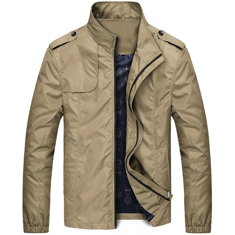 Men's Lightweight Breathable Cargo Jacket with Functional Pockets for Everyday Adventures