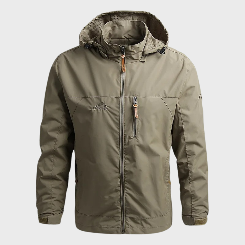 Men's waterproof jacket with warm lining