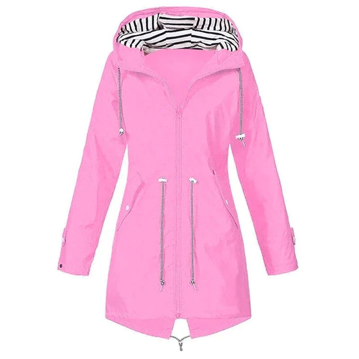 Women's long jacket - waterproof and windproof