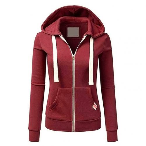 Women's oversized zip-up hoodie - cotton