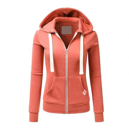 Women's oversized zip-up hoodie - cotton