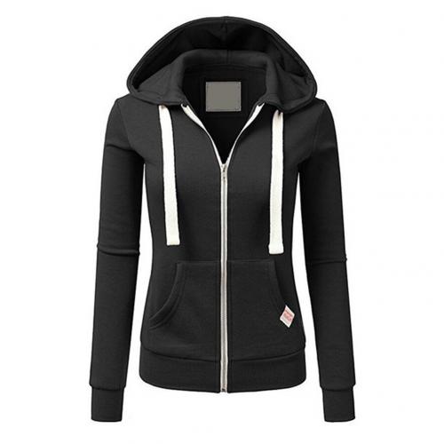 Women's oversized zip-up hoodie - cotton