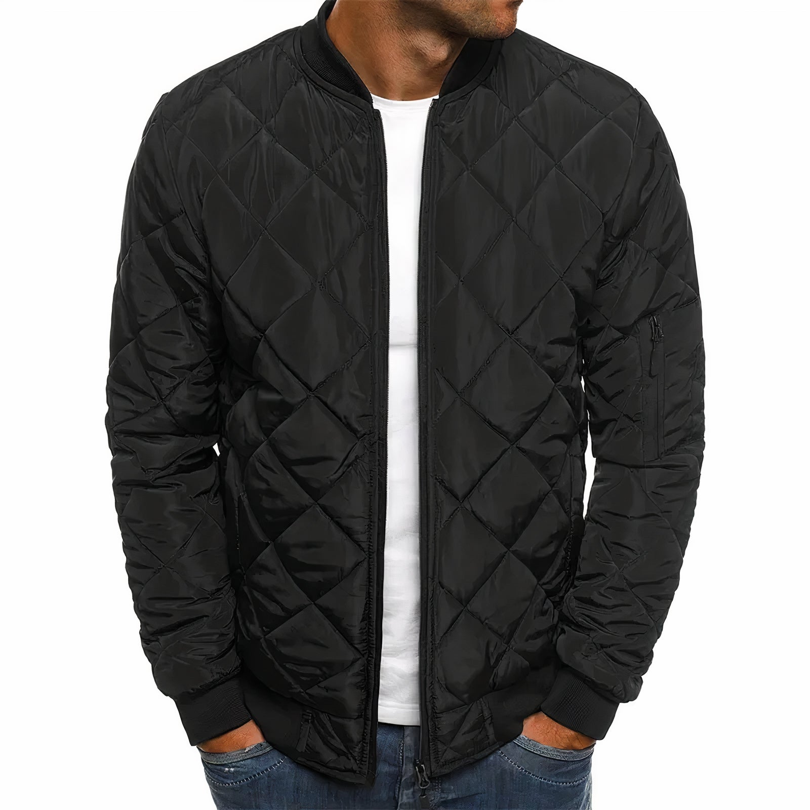 Men's Quilted Jacket for Autumn and Spring – Warm, Comfortable, Stylish Outerwear
