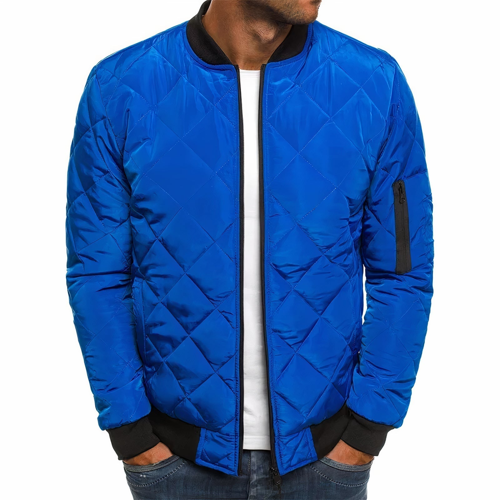 Men's Quilted Jacket for Autumn and Spring – Warm, Comfortable, Stylish Outerwear