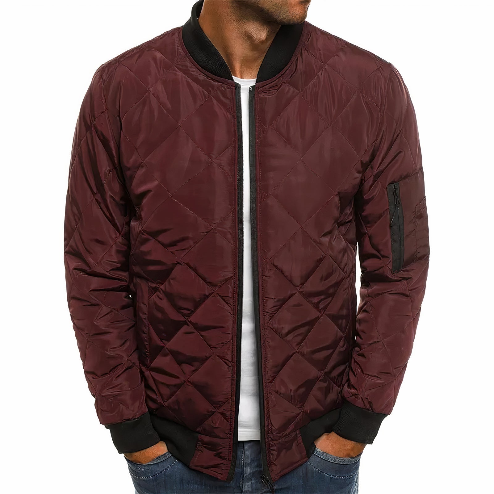Men's Quilted Jacket for Autumn and Spring – Warm, Comfortable, Stylish Outerwear