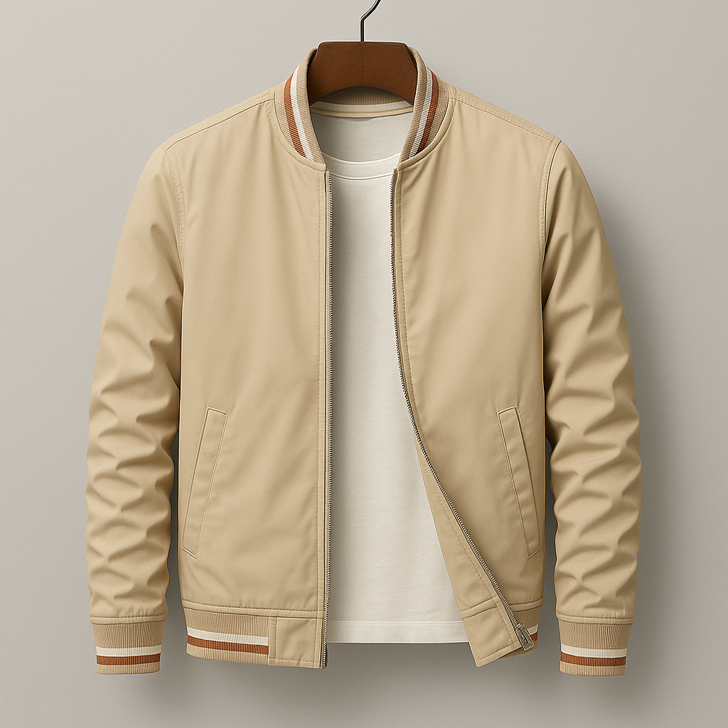 Lennox | sleek lightweight men's bomber jacket for modern style