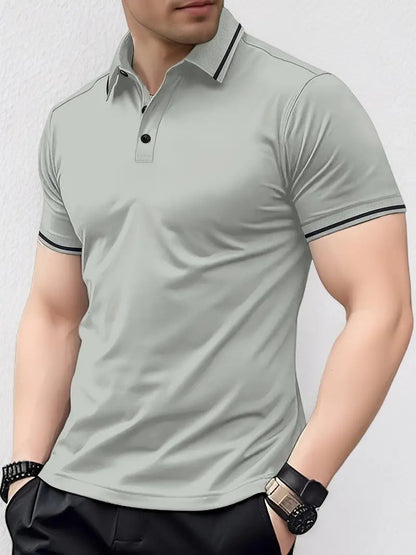 Men's Breathable Moisture-Wicking Summer Golf Polo Shirt