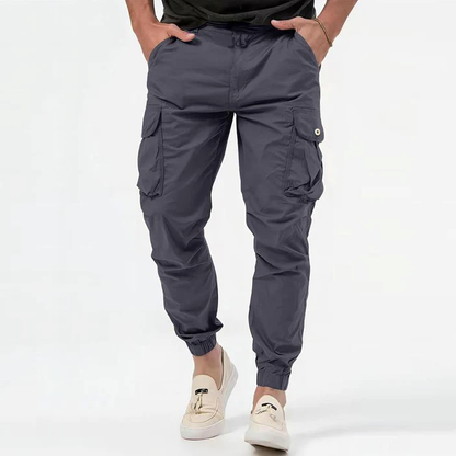 Men's cotton cargo trousers