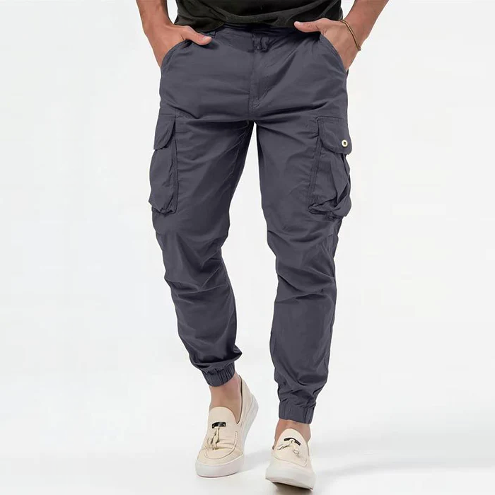 Men's cotton cargo trousers