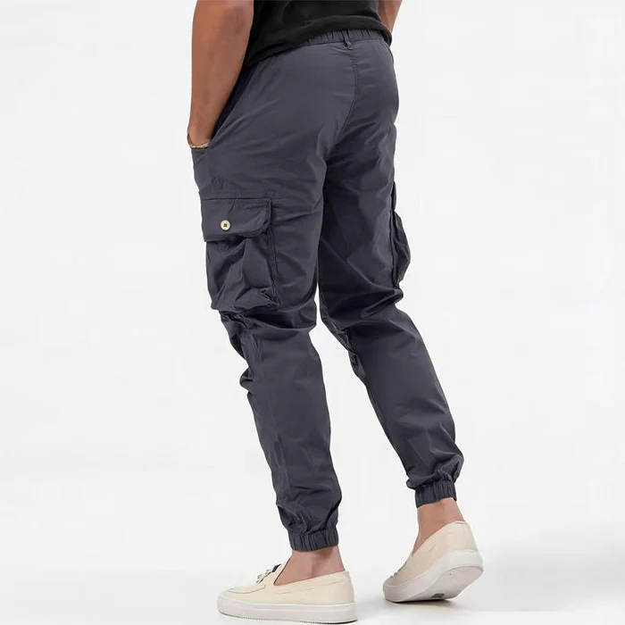 Men's cotton cargo trousers