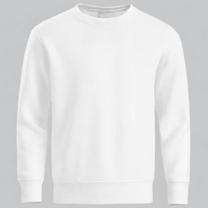 Men's Casual Soft Cotton Crew Sweatshirt with Relaxed Fit