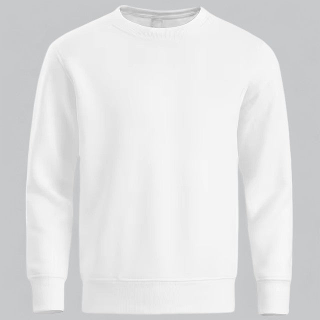 Men's Casual Soft Cotton Crew Sweatshirt with Relaxed Fit