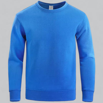 Men's Casual Soft Cotton Crew Sweatshirt with Relaxed Fit