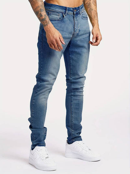 Men's Classic Fit Casual Denim Jeans for Everyday Durable Comfort