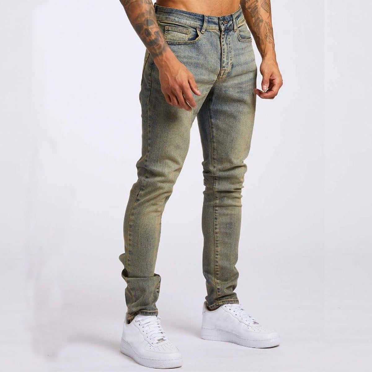Men's Classic Fit Casual Denim Jeans for Everyday Durable Comfort