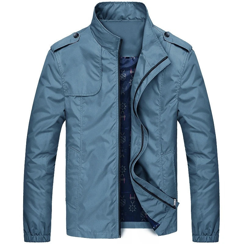 Men's Lightweight Breathable Cargo Jacket with Functional Pockets for Everyday Adventures