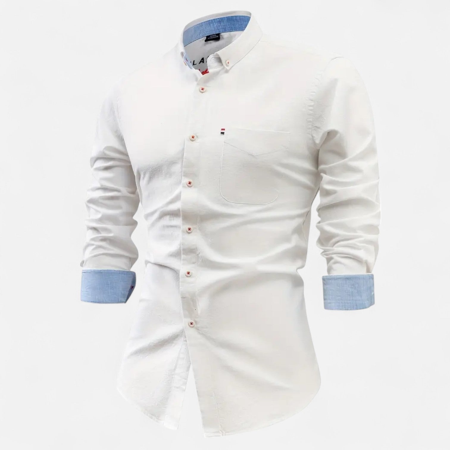 Men's Cotton Blend Utility Shirt with Straight Fit and Pockets
