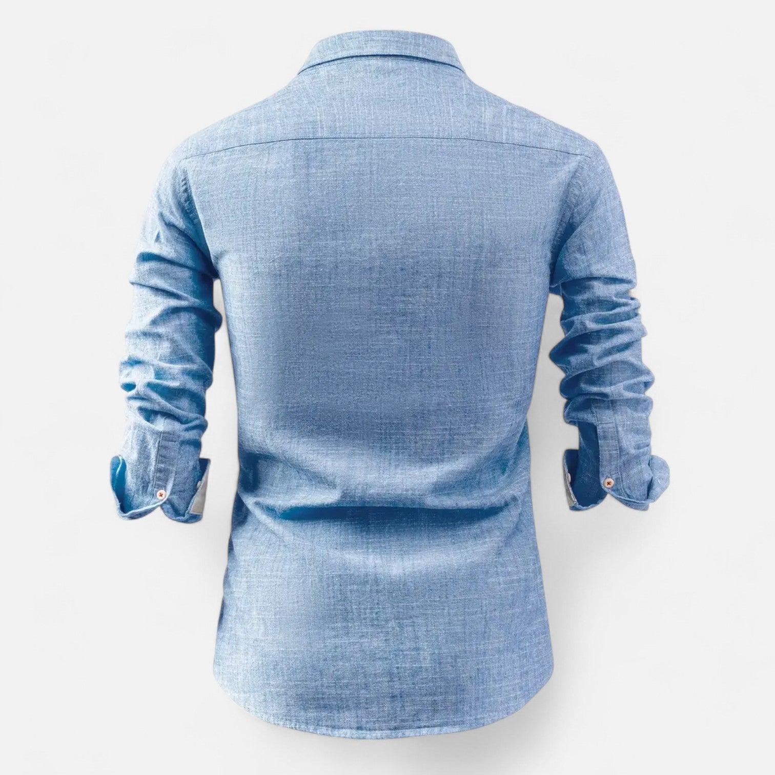 Men's Cotton Blend Utility Shirt with Straight Fit and Pockets