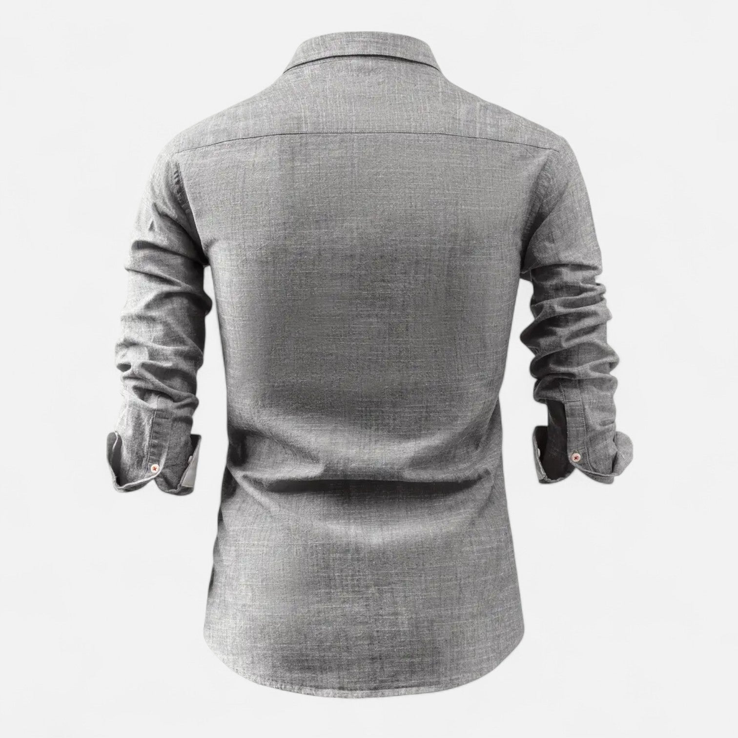 Men's Cotton Blend Utility Shirt with Straight Fit and Pockets