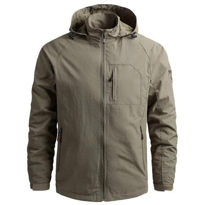 Men's waterproof cargo jacket - breathable