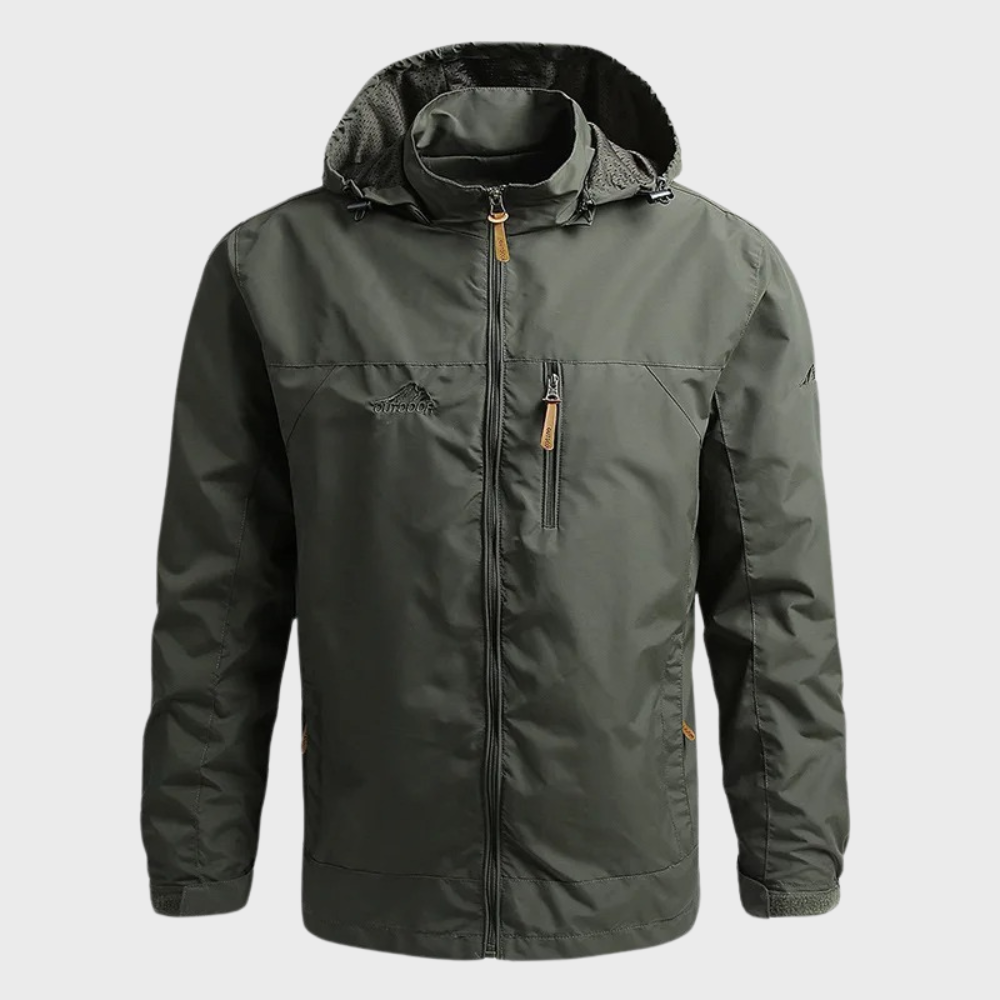 Men's waterproof jacket with warm lining