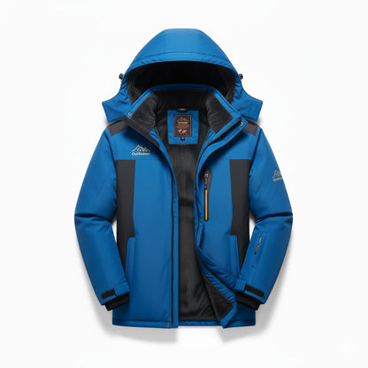 Men's waterproof winter jacket - hooded
