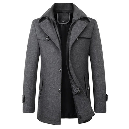 Men's Water-Repellent Hooded Winter Business Coat Jacket