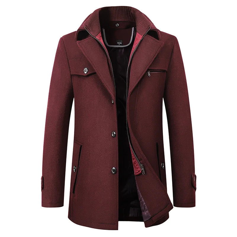 Men's Water-Repellent Hooded Winter Business Coat Jacket