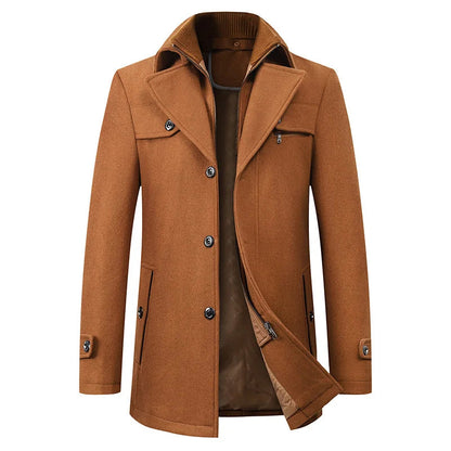 Men's Water-Repellent Hooded Winter Business Coat Jacket