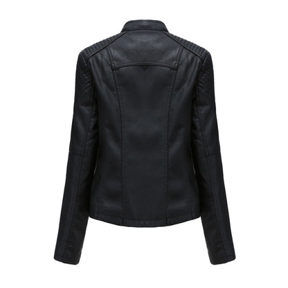 Women's biker leather jacket