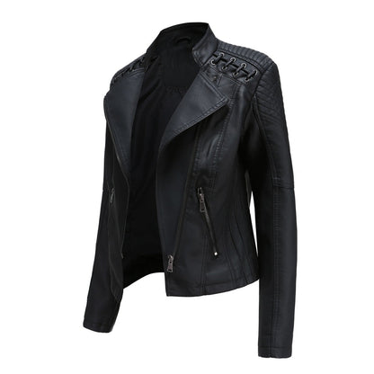 Women's biker leather jacket