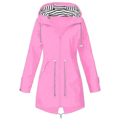 Women's long jacket - waterproof and windproof