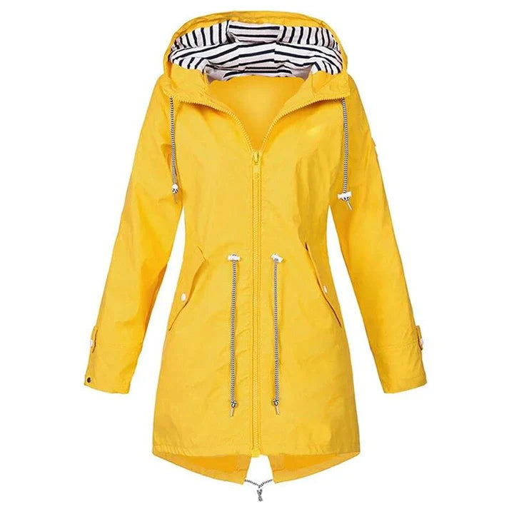 Women's long jacket - waterproof and windproof