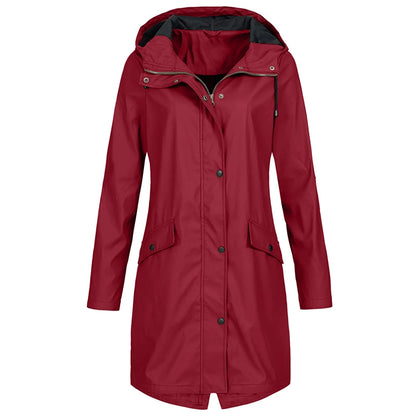 Women's oversized waterproof jacket