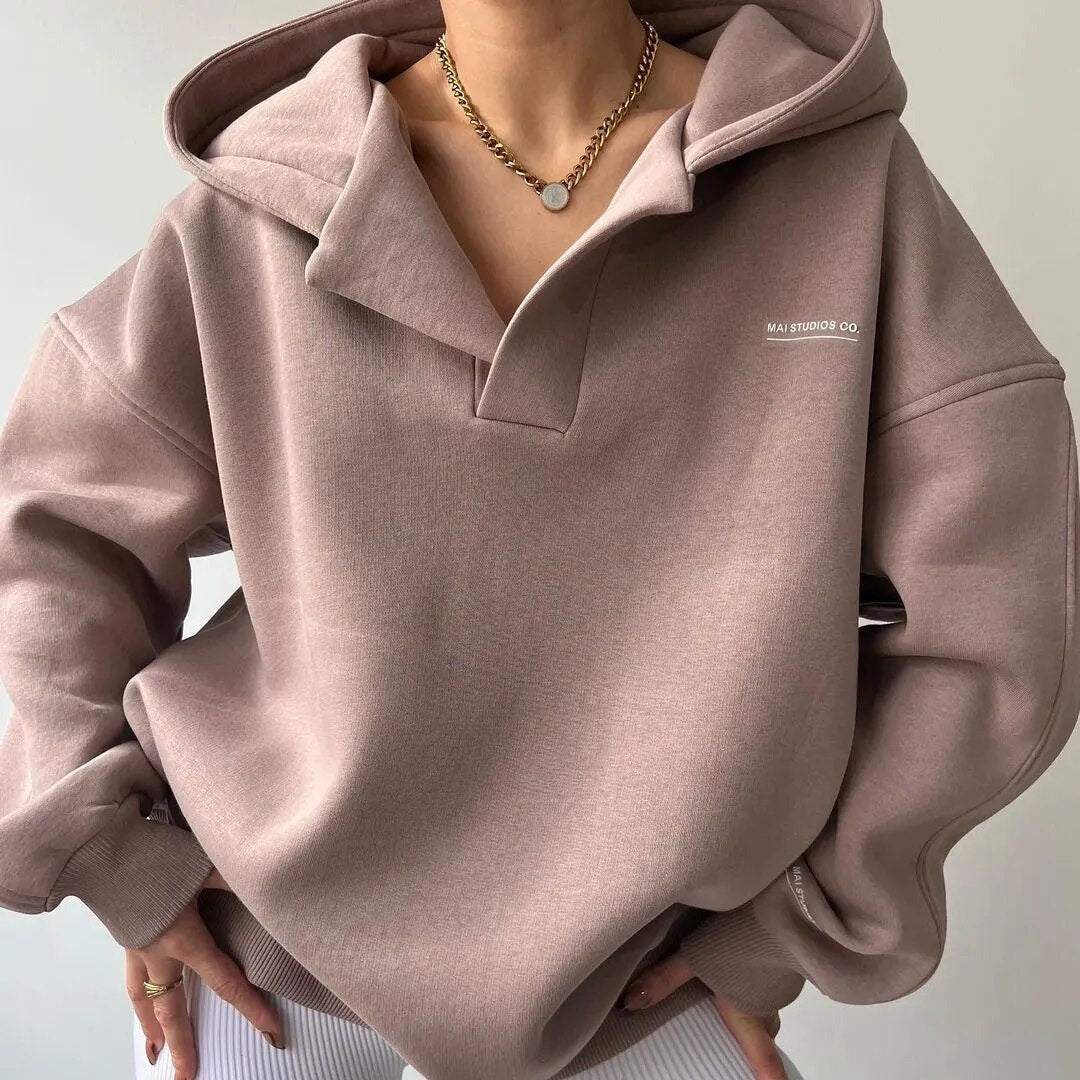 Women's oversized sweatshirt - cotton