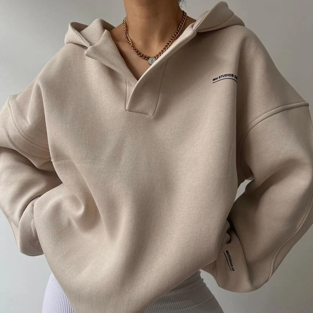 Women's oversized sweatshirt - cotton
