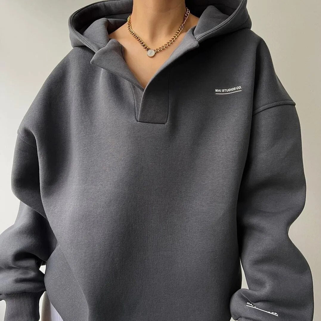 Women's oversized sweatshirt - cotton