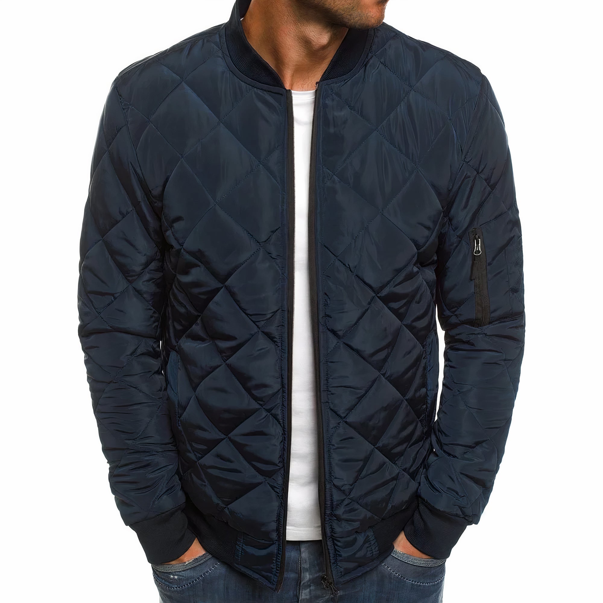 Men's Quilted Jacket for Autumn and Spring – Warm, Comfortable, Stylish Outerwear