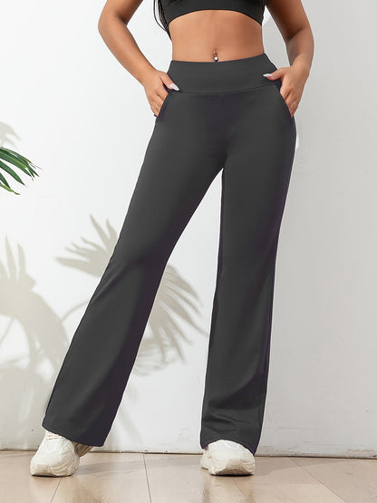 Women's trousers black stretch fabric