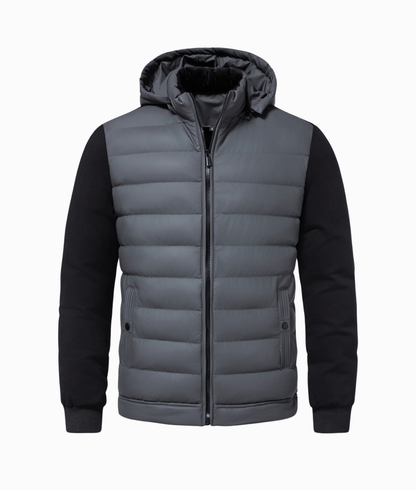 Men's Casual Autumn Zip-Up Cardigan Jacket with Thick Filling